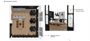 Aanpak interieur Kantine Hilversum Een bedrijfsverzamel kantoor gebouw